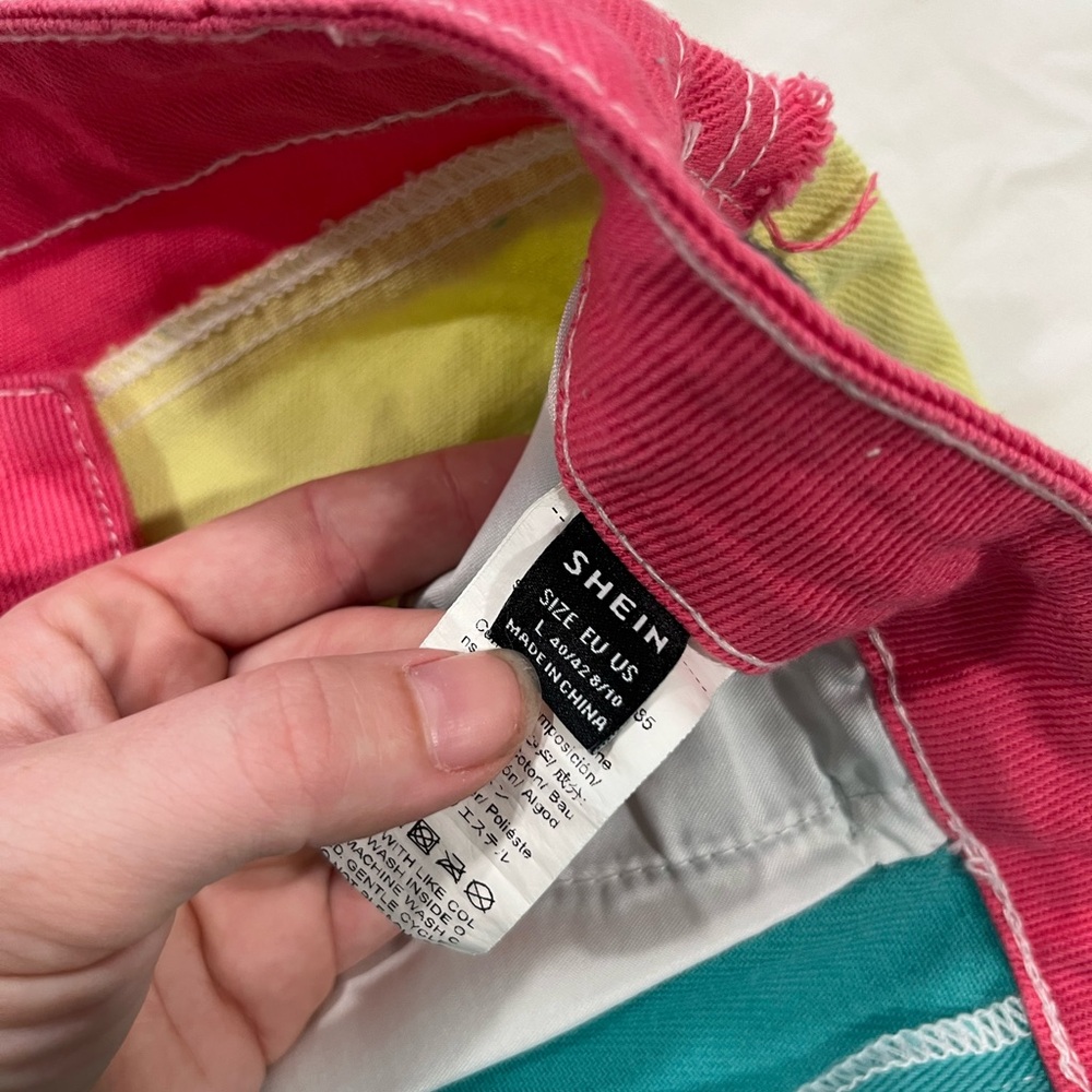 Color Block Retro Jeans - Picture 3 of 3